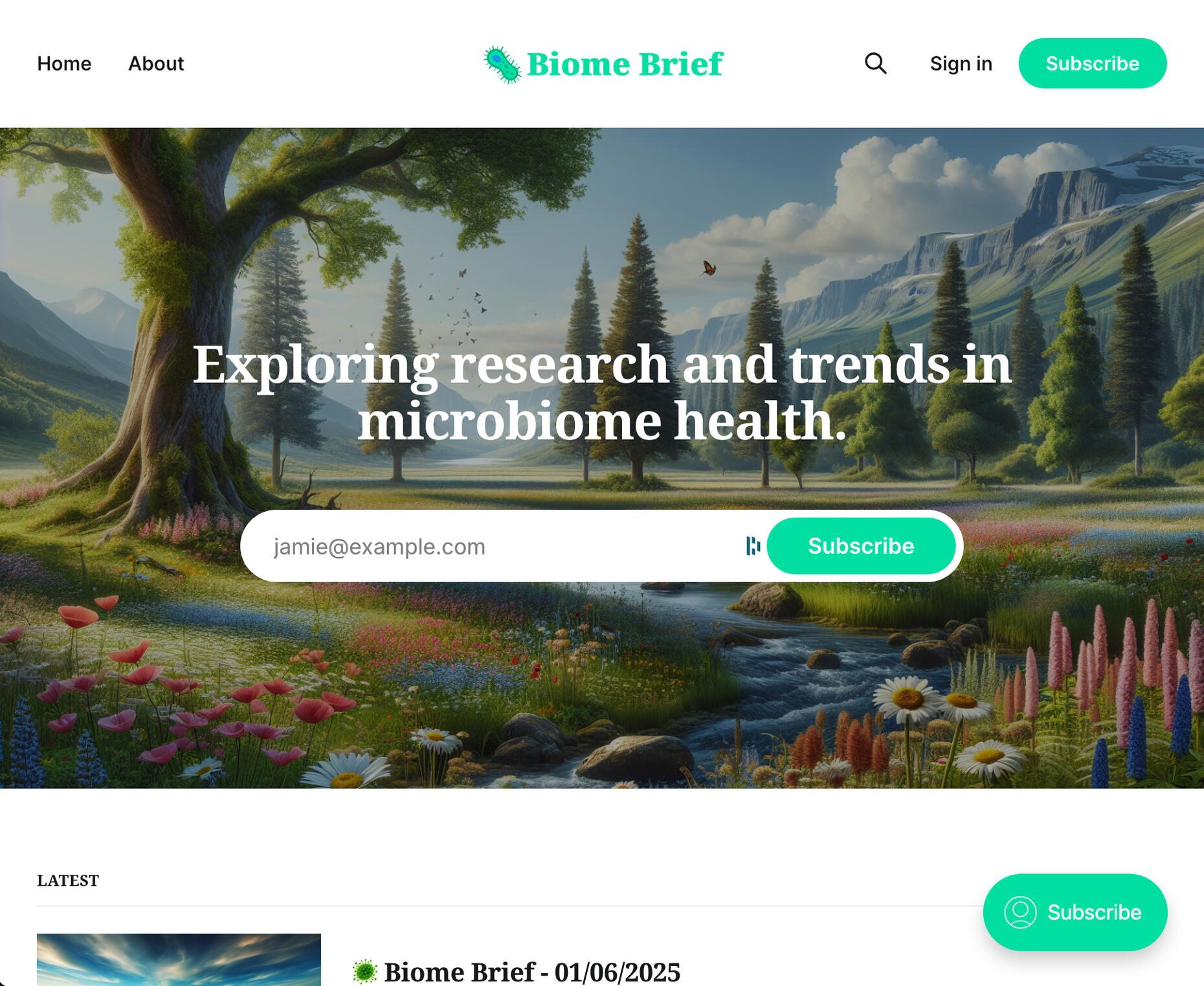 Biome Brief - Research & trends in microbiome health. Biome Brief - Research & trends in microbiome health.
